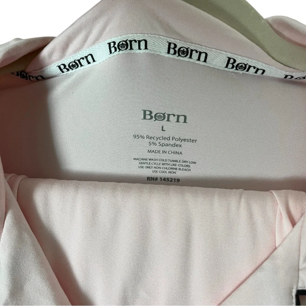 Born Pink Black Trim Size Large 2 Piece Pajama Short Sleeve Pants Set - Picture 8 of 9